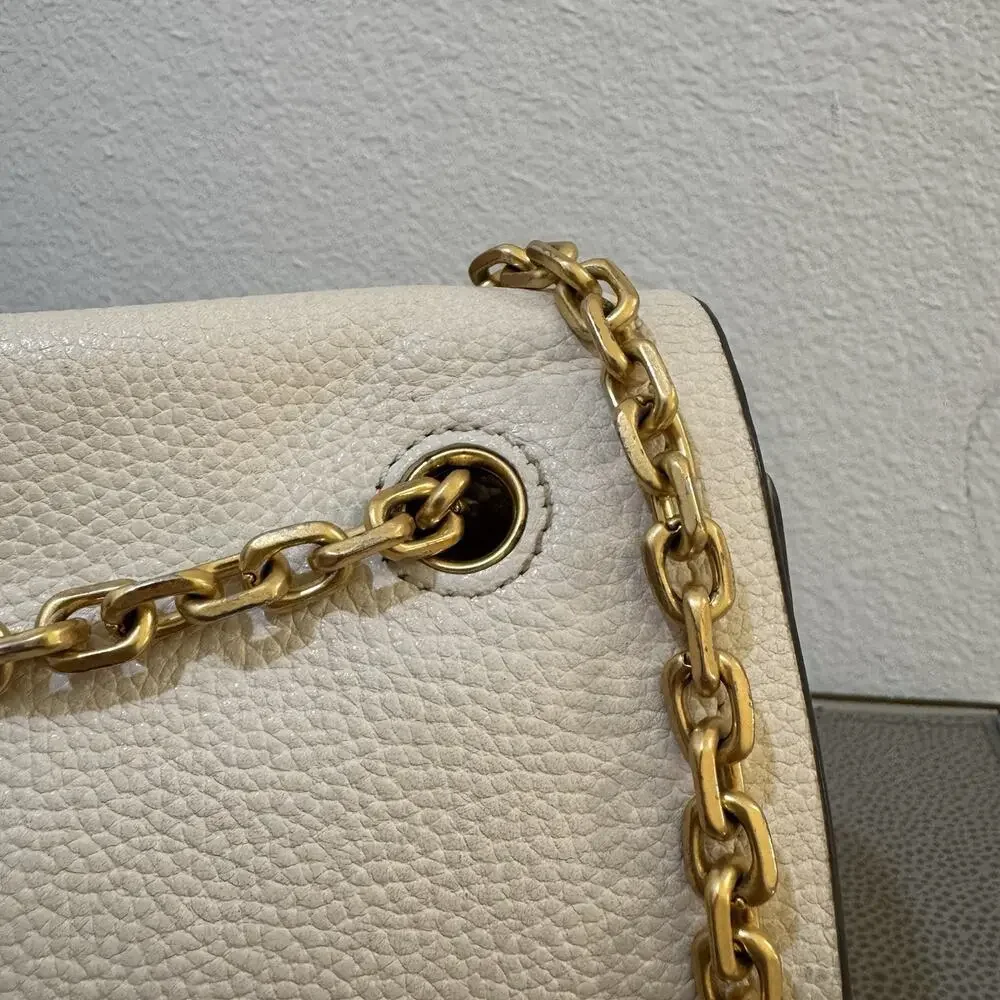 Tory Burch Carson Convertible Leather Crossbody Bag In Ivory Retail $498